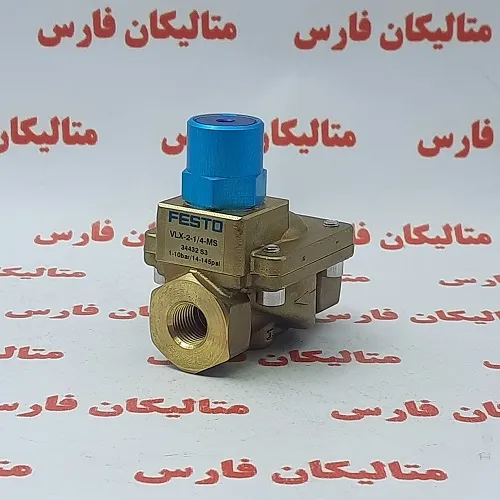 شیر پنوماتیک فستو مدل VLX-2-1_4-MS پارت نامبر (34432 S3)